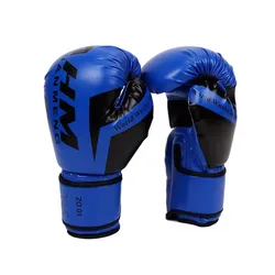 Guantes de boxeo transpirables de piel PU para Muay Thai y Sanda