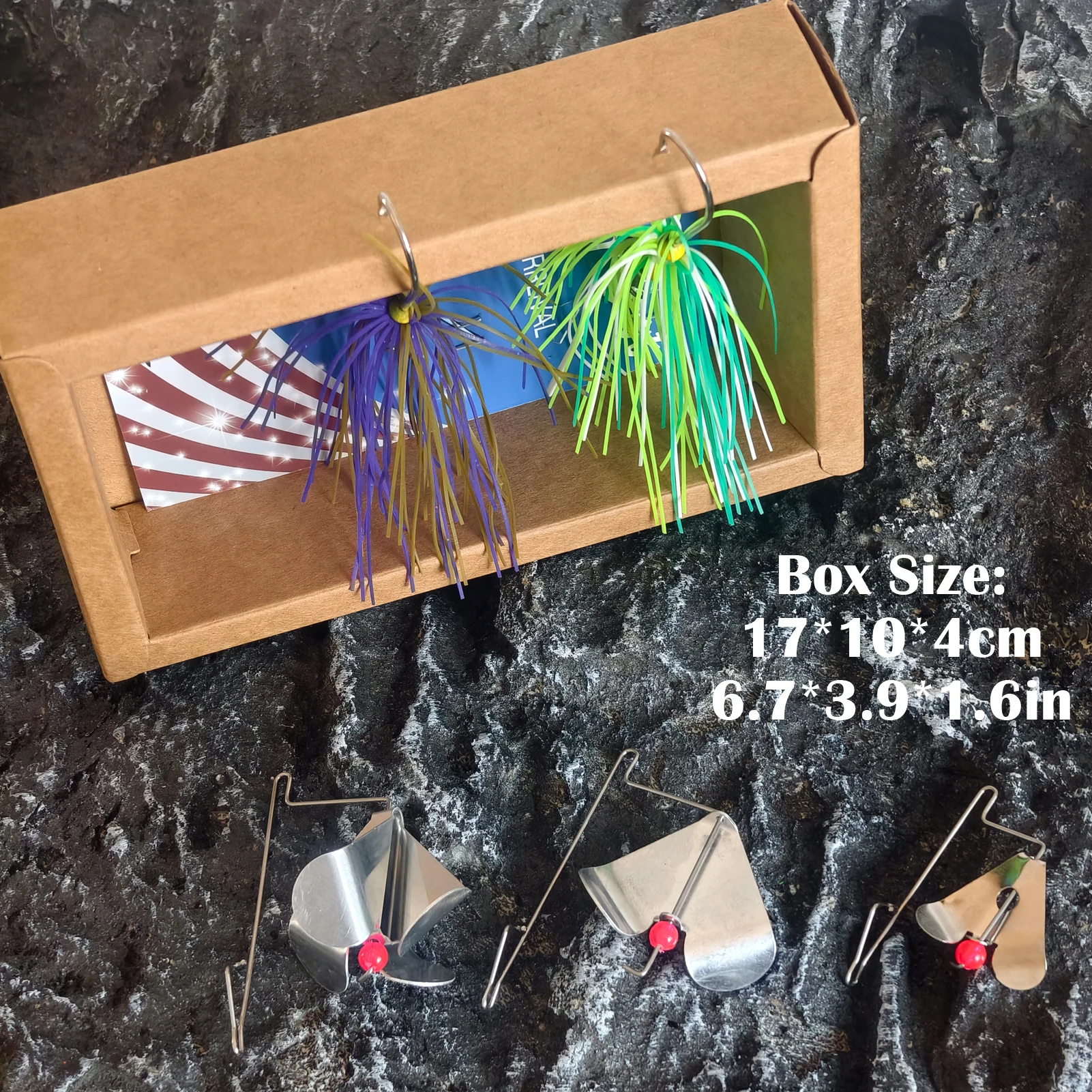 FREE FISHER Chatterbait con blade metálico y falda de goma - imagen 5