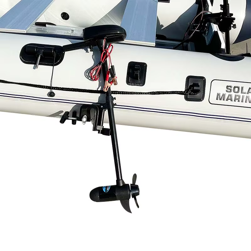 Solar Marine Motor eléctrico de pesca 12V 18lb - soporte de popa - imagen 2