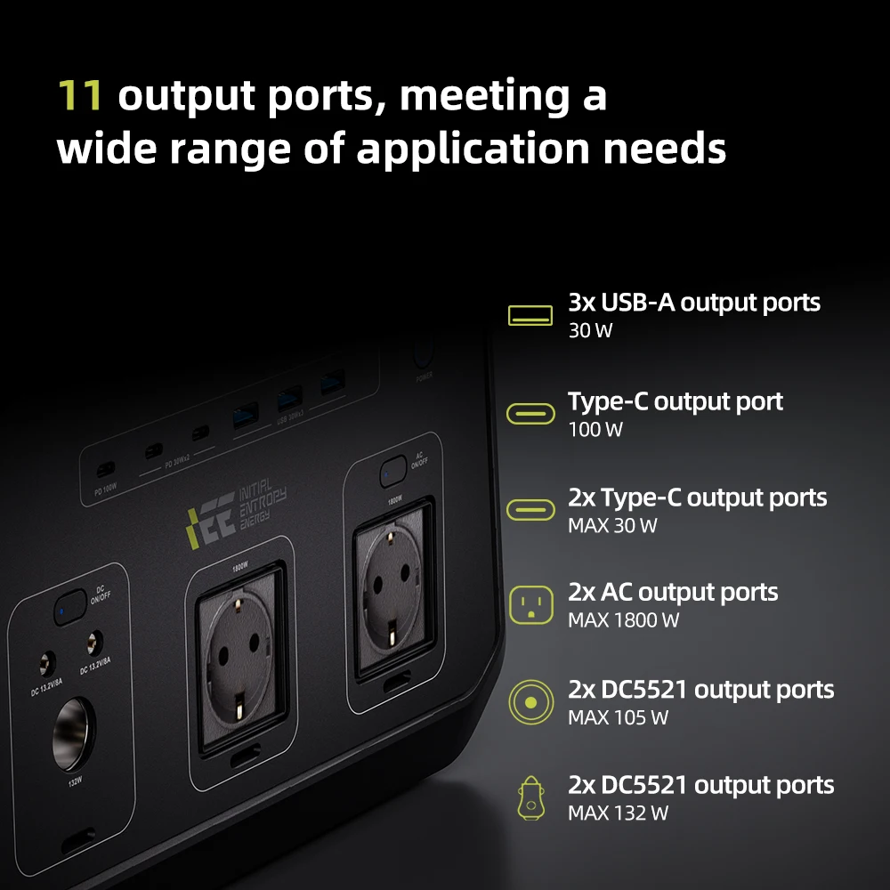 IEE Central eléctrica portátil con control APP y múltiples salidas - imagen 2