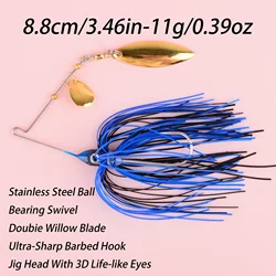 Chatterbait spinnerbait con pala para lubina y lucio