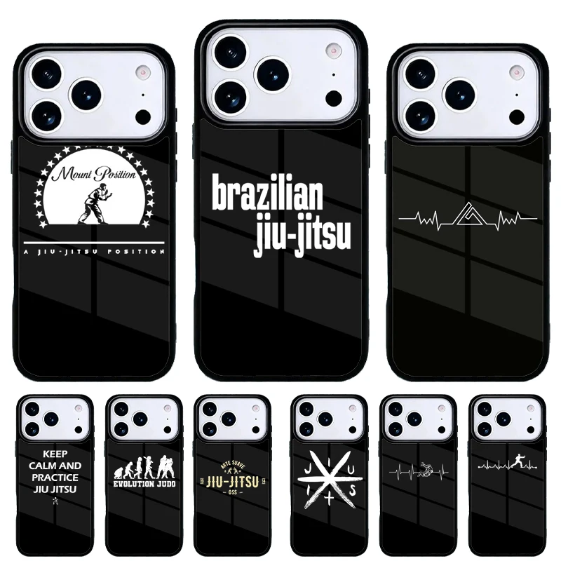 Funda para teléfono Jiu Jitsu con diseño corazón – Carcasa trasera