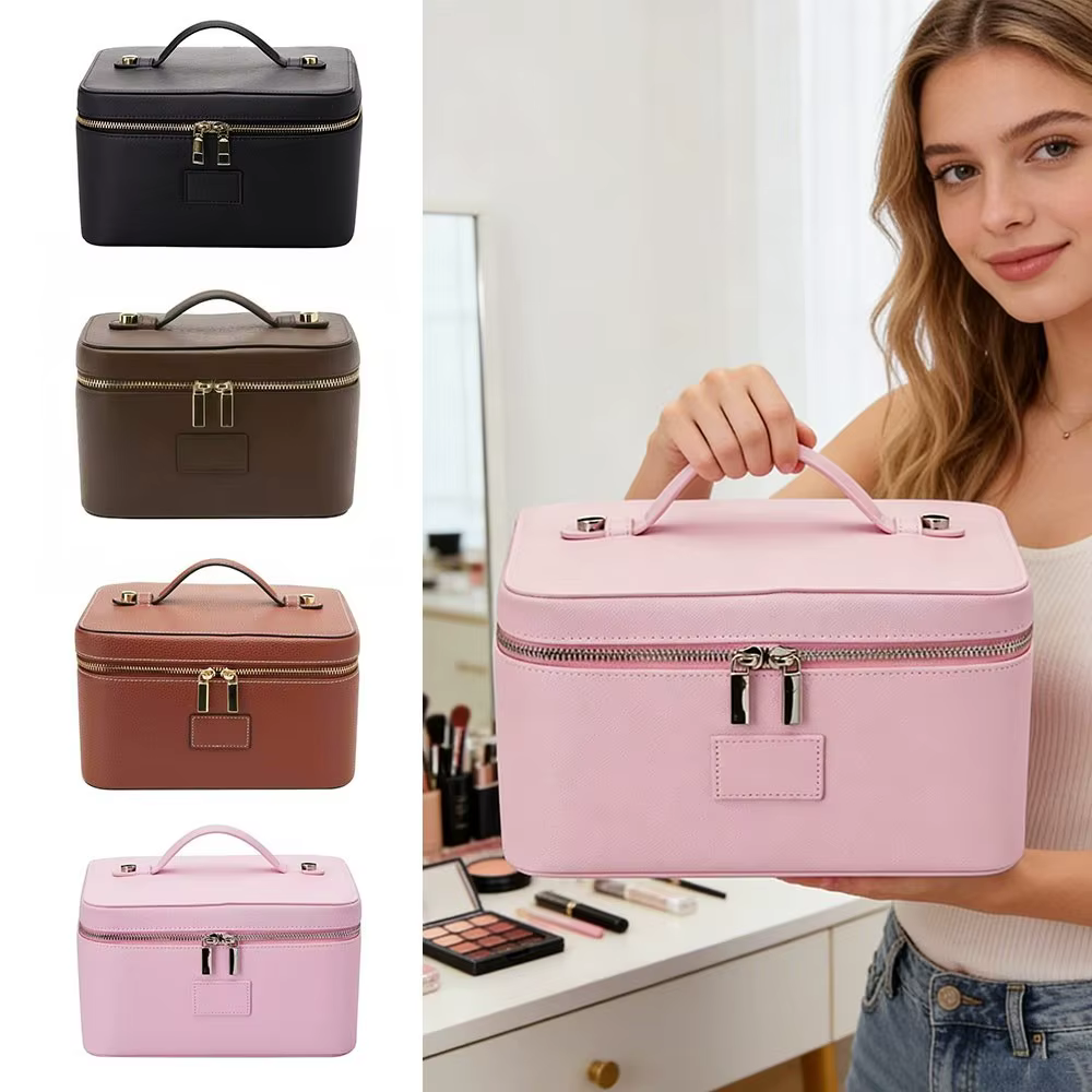 Bolso de Maquillaje PU Impermeable con Divisor – Alta - imagen 5