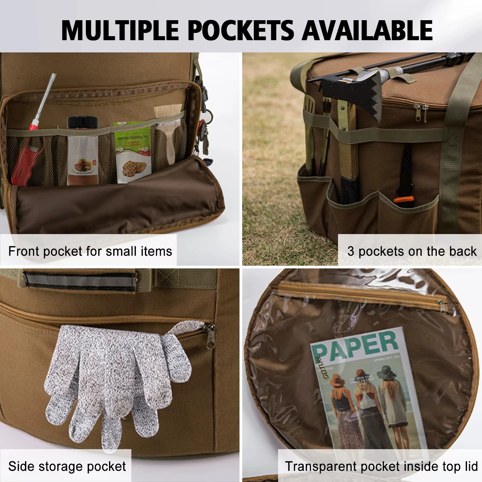 Goture Bolsa de almacenamiento Oxford 210D para acampada y cocina - imagen 2