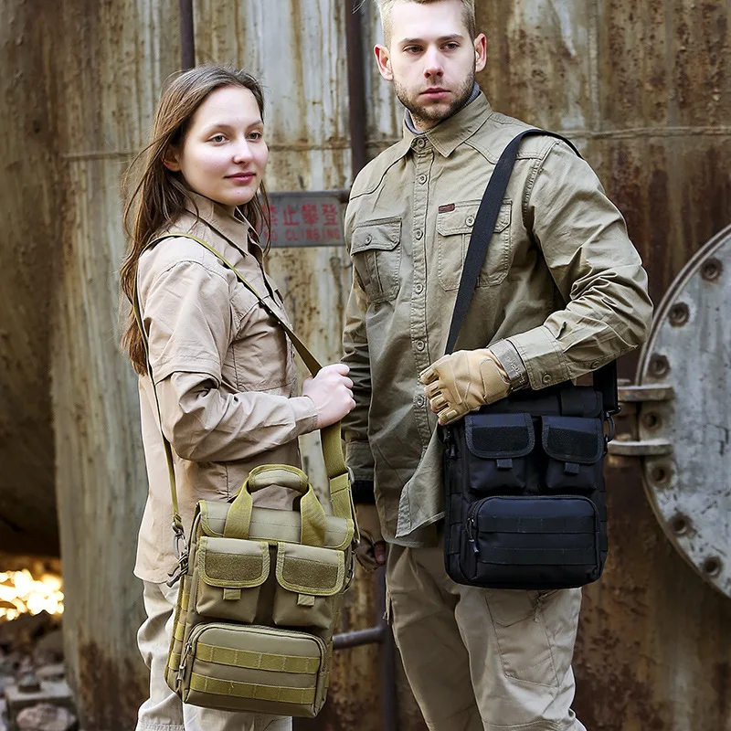 Bolso táctico de pesca MOLLE camuflaje con bandolera - imagen 2
