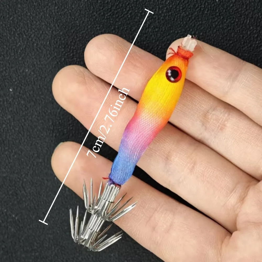 Set de 5 señuelos de pesca tipo calamar/pulpo