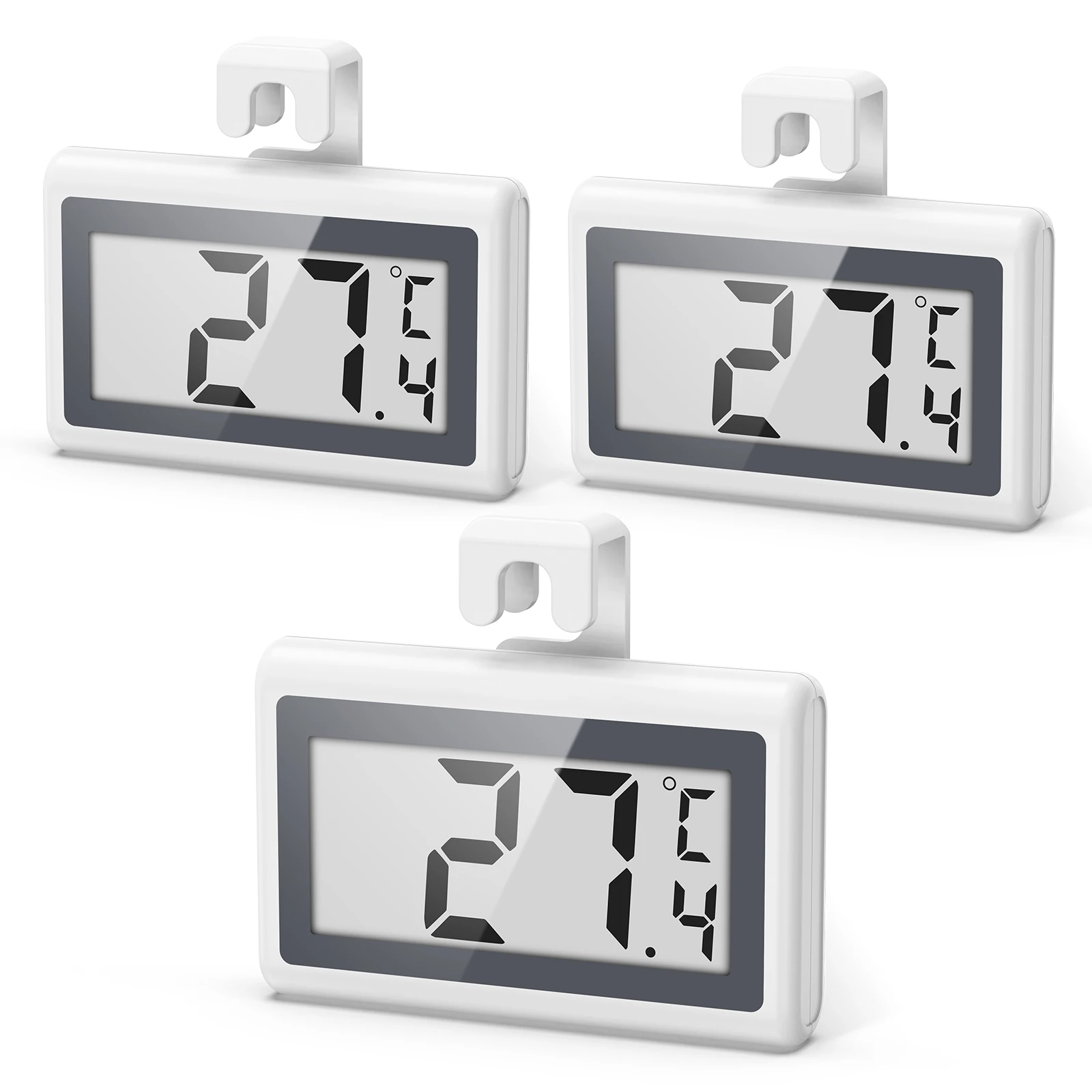 Termómetro digital LCD para congelador con aviso de escarcha