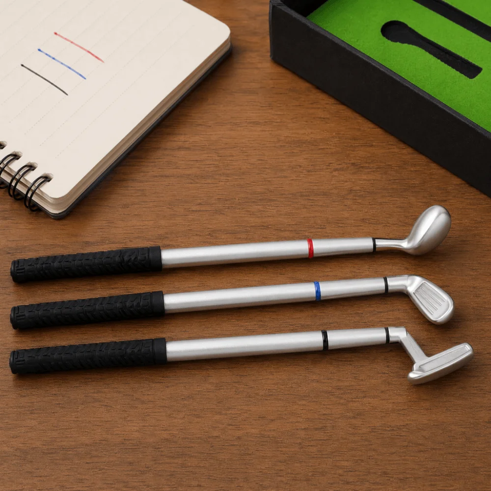 Bolígrafos de golf escritura suave con base putting green y punta bola - imagen 4
