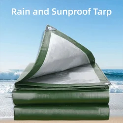 Lona impermeable verde multiusos con ojales y refuerzo UV