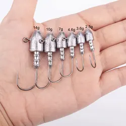 Anzuelos Jig Head Bala para señuelos blandos – Acero alto carbono