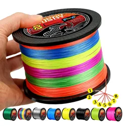 Línea trenzada X8 PE Japonés 20-65 lb 100/300/500/1000 m pesca carpa