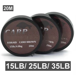 Línea Leadcore carpa hundimiento rápido camuflaje verde-marrón