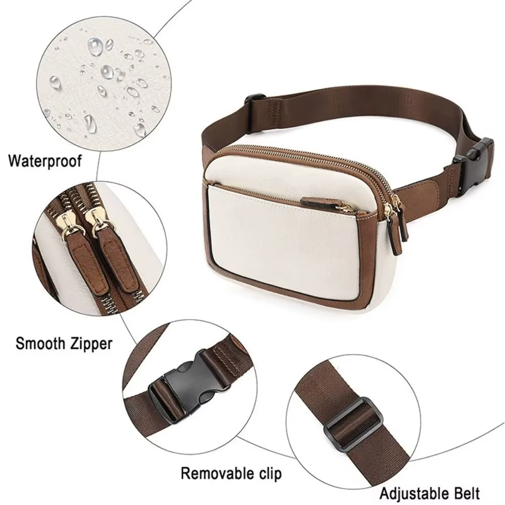 Riñonera de Pesca Mujer PU Impermeable – Correa Ajustable para Accesorios - imagen 2