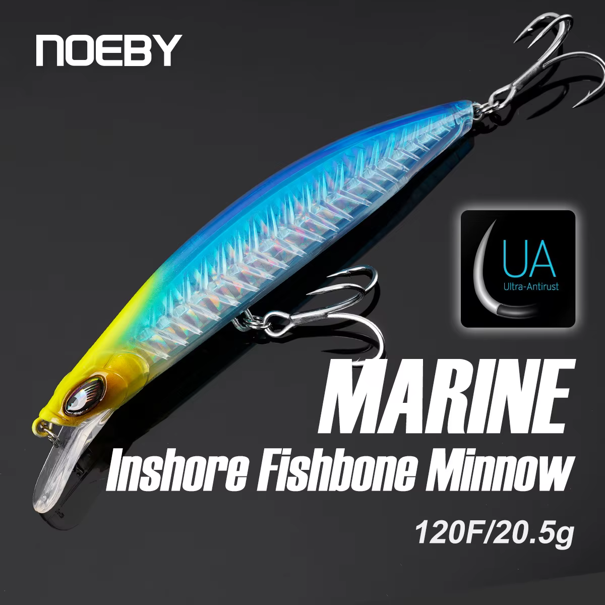 NOEBY Jerkbait Flotante Wobbler Costero 120mm