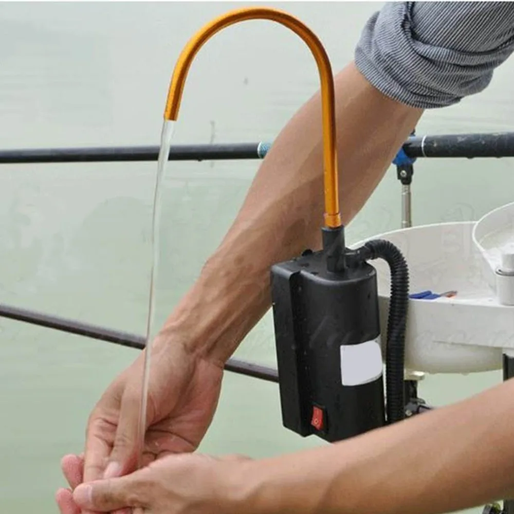 Bomba de agua portátil a batería para pesca con manguera - imagen 4