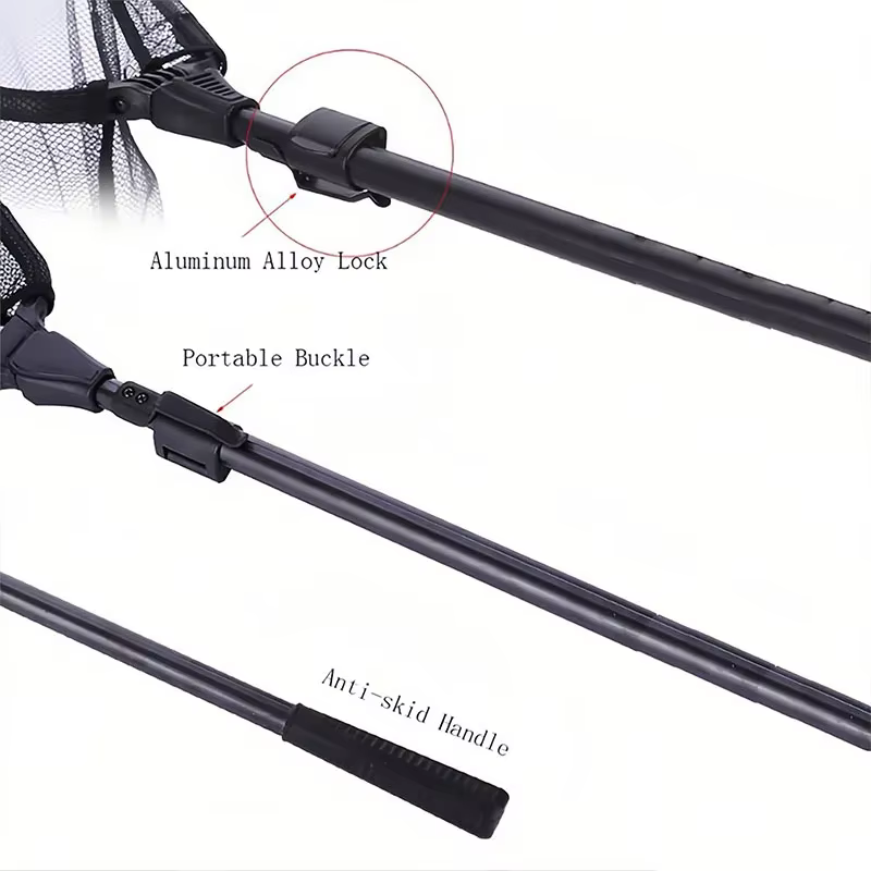 Salabre triangular plegable de aluminio para pesca de peces grandes - imagen 2