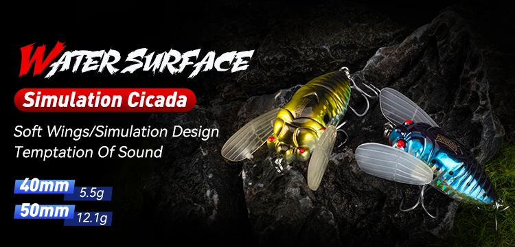 Vista frontal del señuelo KINGDOM Microbeetle