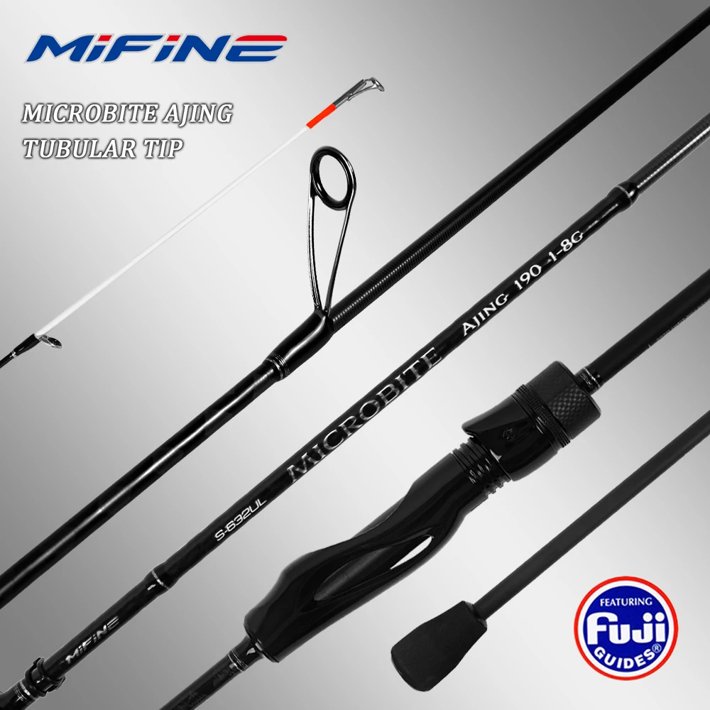 Caña Mifine MICROBITE AJING UL/L con punta tubular agua dulce/salada
