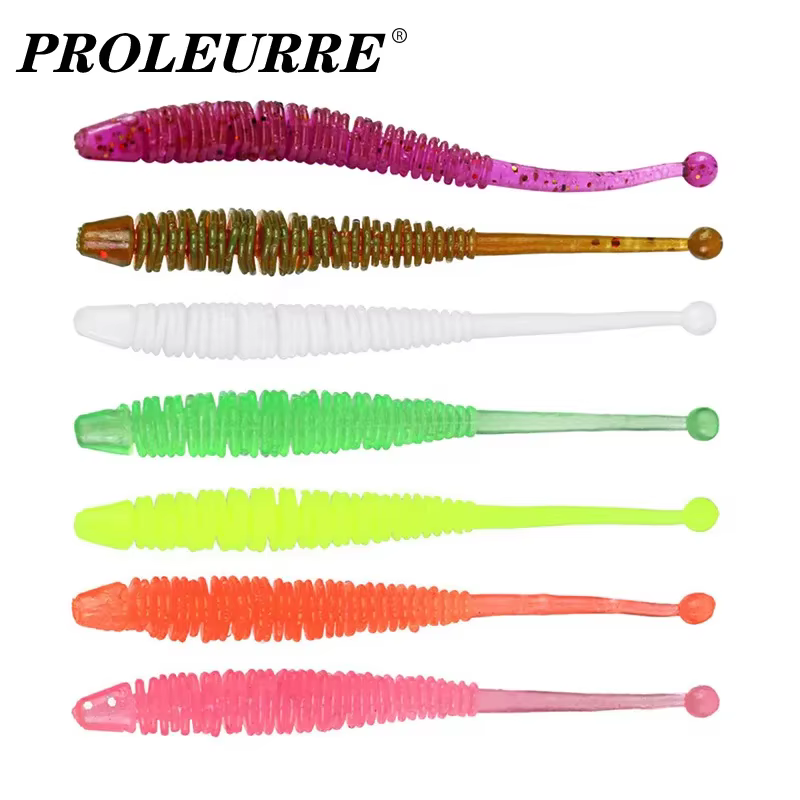 Jig Wobblers 6cm – Gusano de silicona con olor a conmemón para lubina - imagen 2