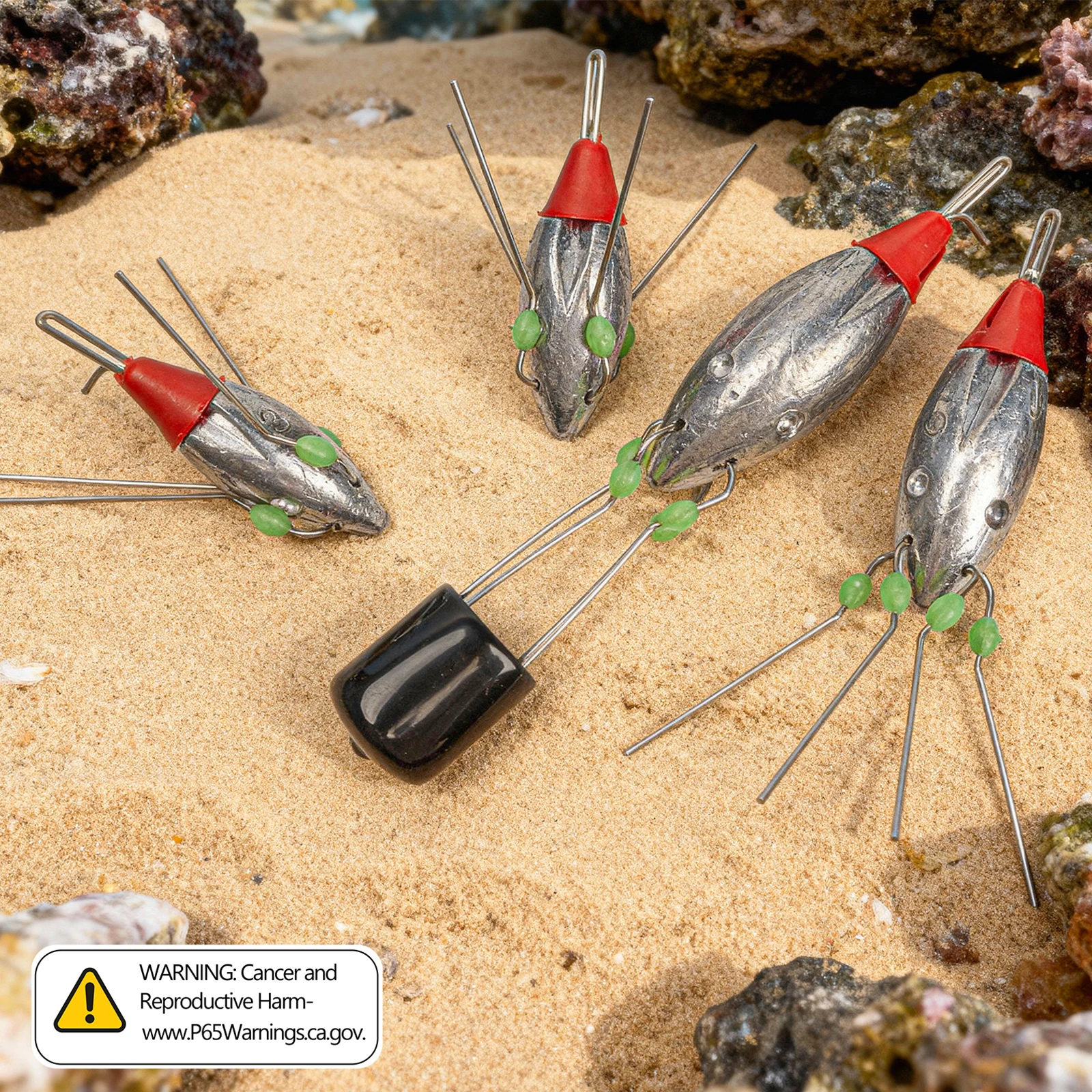 Plomos Sputnik surfcasting con cuentas luminosas y hundimiento rápido - imagen 5