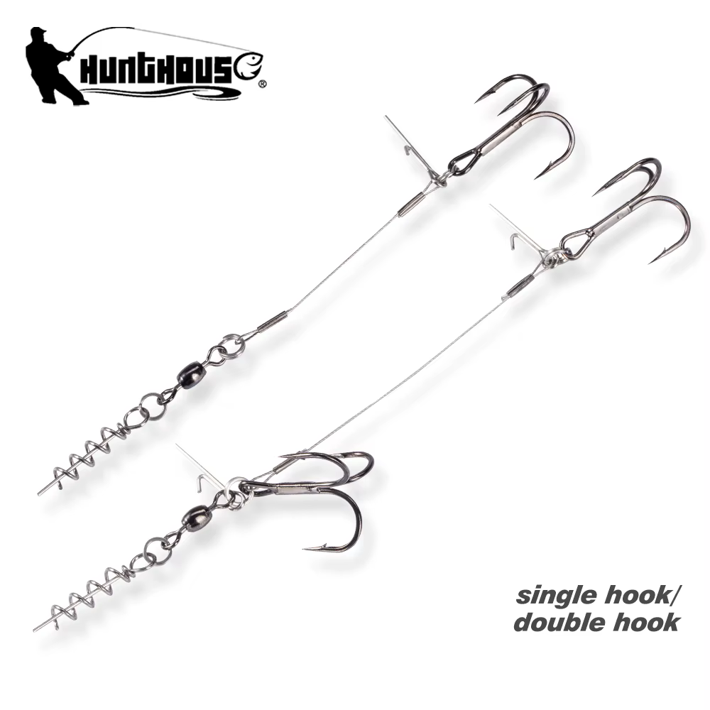 Hunthouse Anzuelo Doble para Lucio – Sin púas, acero inoxidable - imagen 3