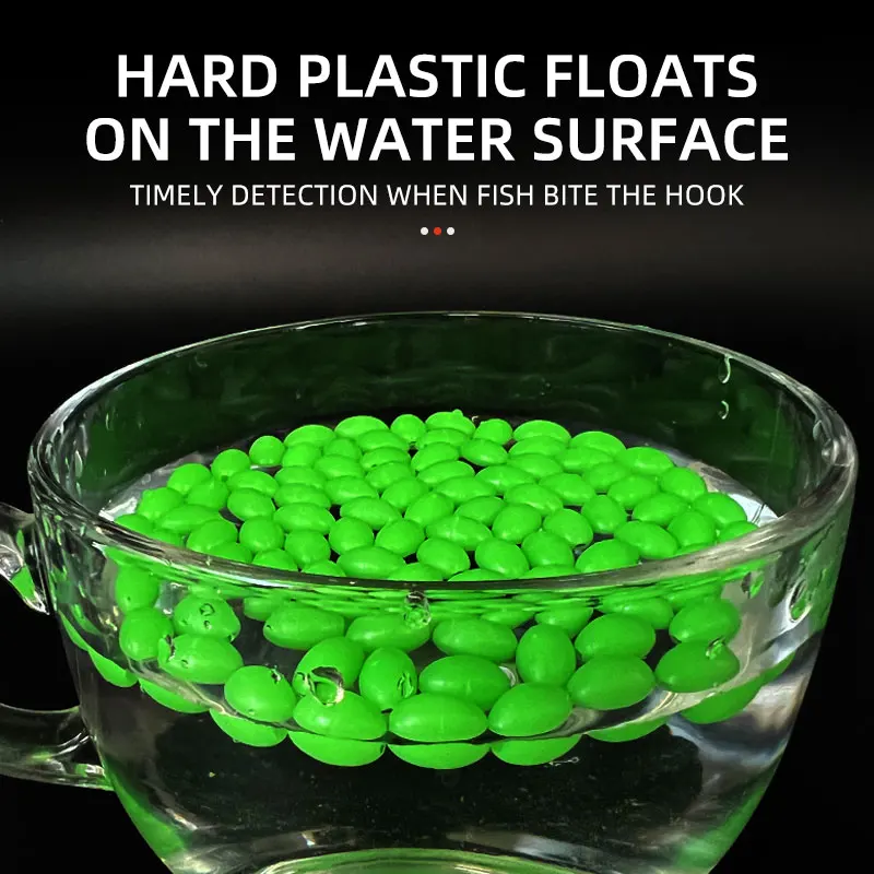 ShareShark cuentas fluorescentes ovales plásticas para montaje - imagen 4