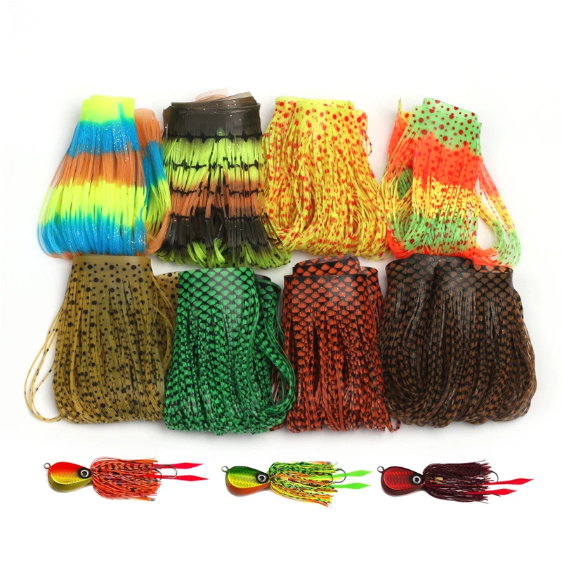 Hegras de silicona multicolor para montaje de señuelos