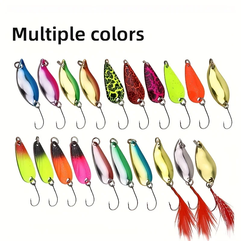 Señuelo metálico individual con detalle de lentejuelas y anzuelo