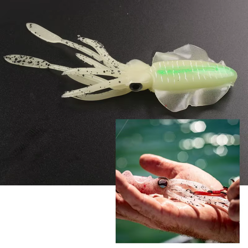 Señuelo de calamar biónico suave para pesca en mar - imagen 3