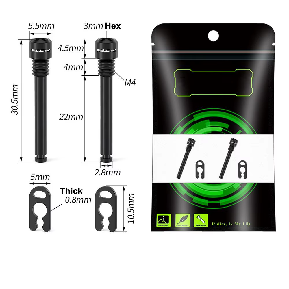 Tornillo M4 para Pastillas de Freno de Disco Hidráulico de Titanio - imagen 3
