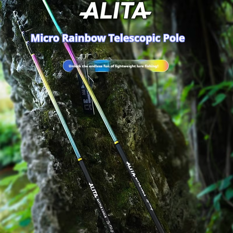 Jiyu Allita caña de pescar telescópica spinning titanio carbono - imagen 4