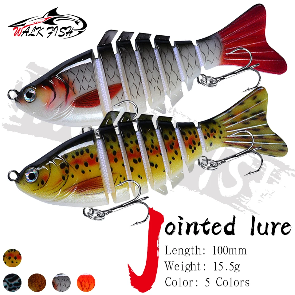 WALK FISH Crankbait multiarticulado de cebo duro para agua salada - imagen 5