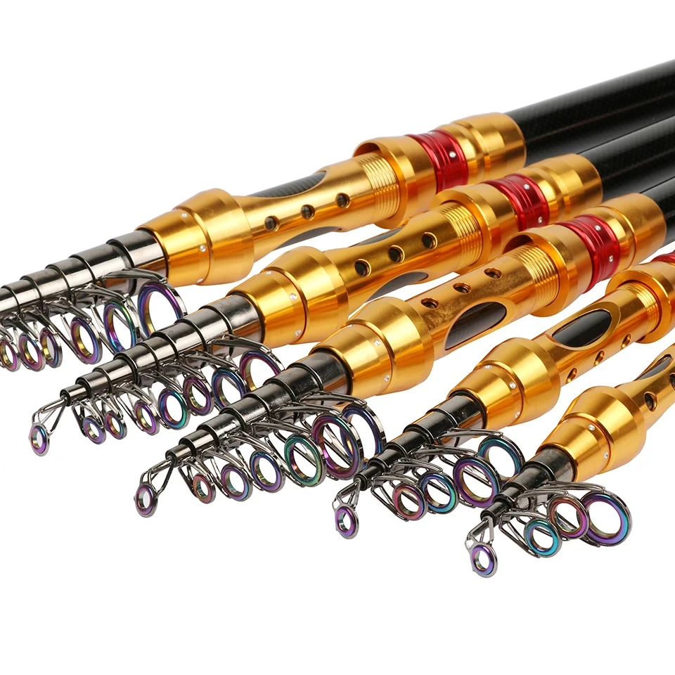 Goture caña telescópica de carbono ultraligera para spinning carpas - imagen 4