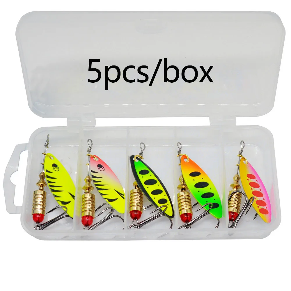 Spinner Wobbler Metal 7g – Cebo giratorio hundimiento con lentejuelas - imagen 2