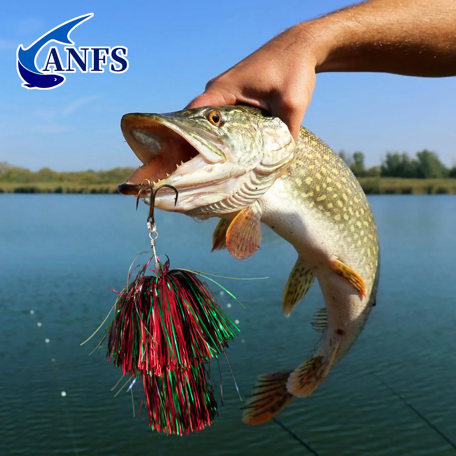 ANFS Spinner Bucktail de metal pesado – señuelo para peces grandes - imagen 4