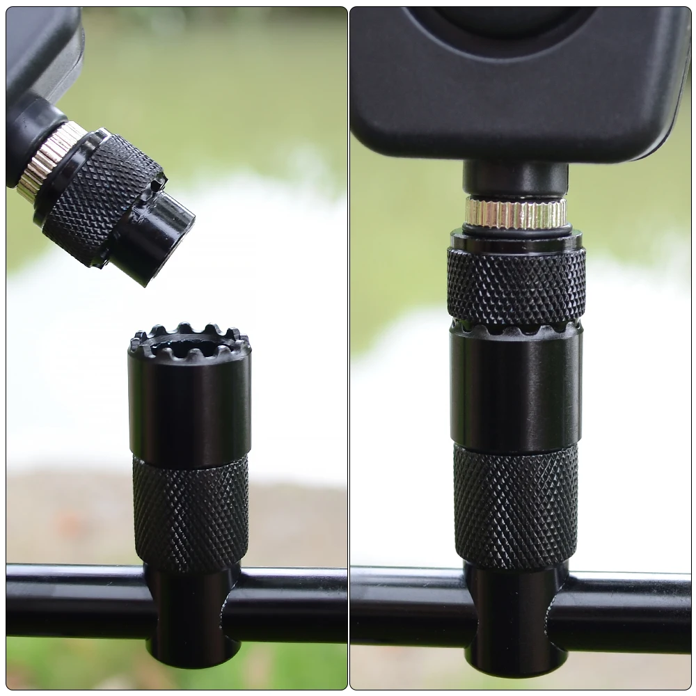Conector cambio rápido aluminio para varilla carpa y alarmas mordida - imagen 3