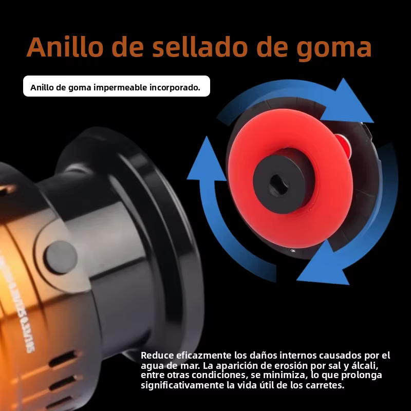 Carrete Giratorio DEUKIO 8kg Arrastre – Perfecto para Lubina en Salobre - imagen 4