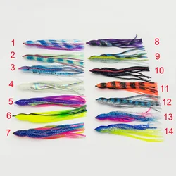 Faldas de calamar Hoochie para pesca de arrastre en agua salada