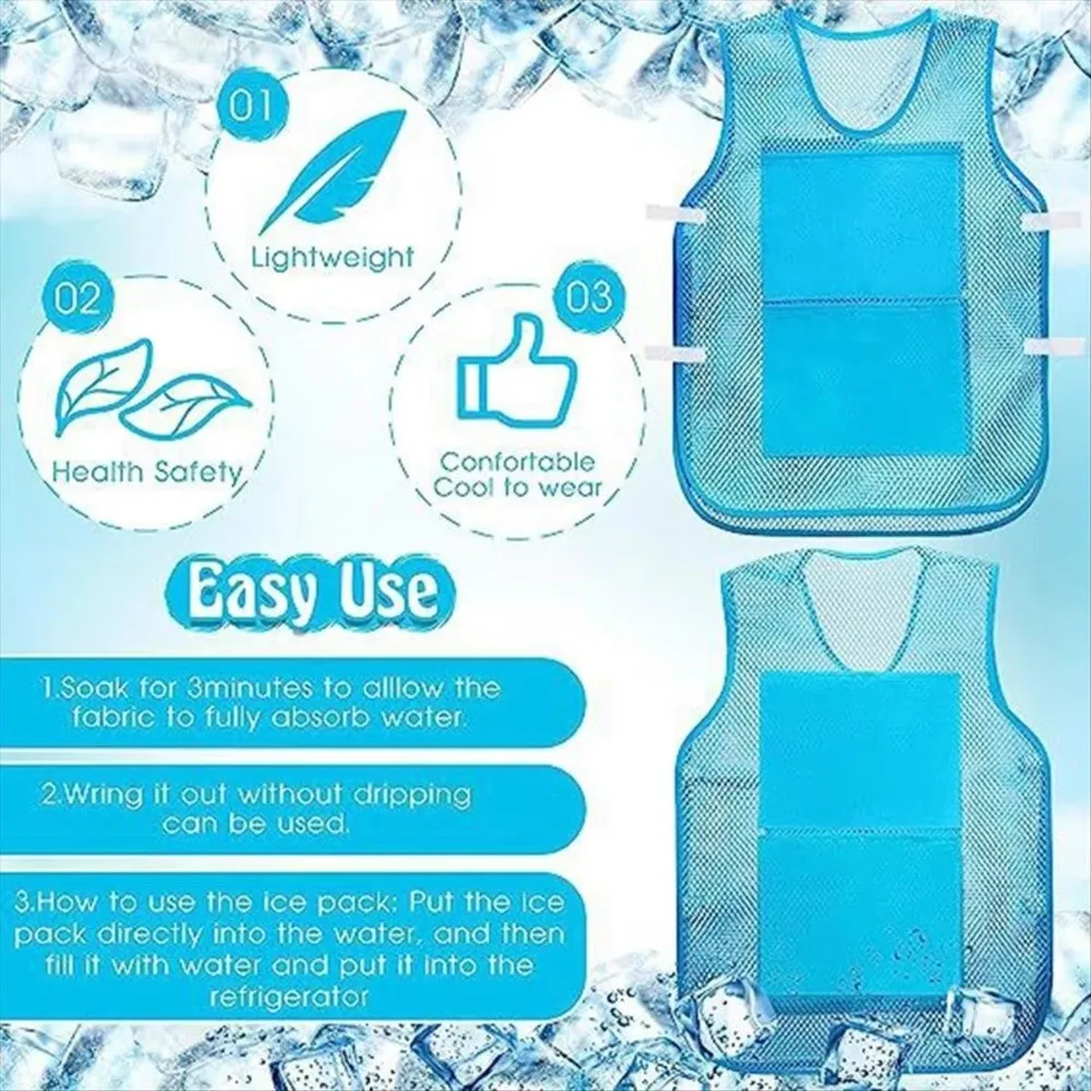 Chaleco refrigerante con tiras reflectantes – resistente al calor - imagen 5
