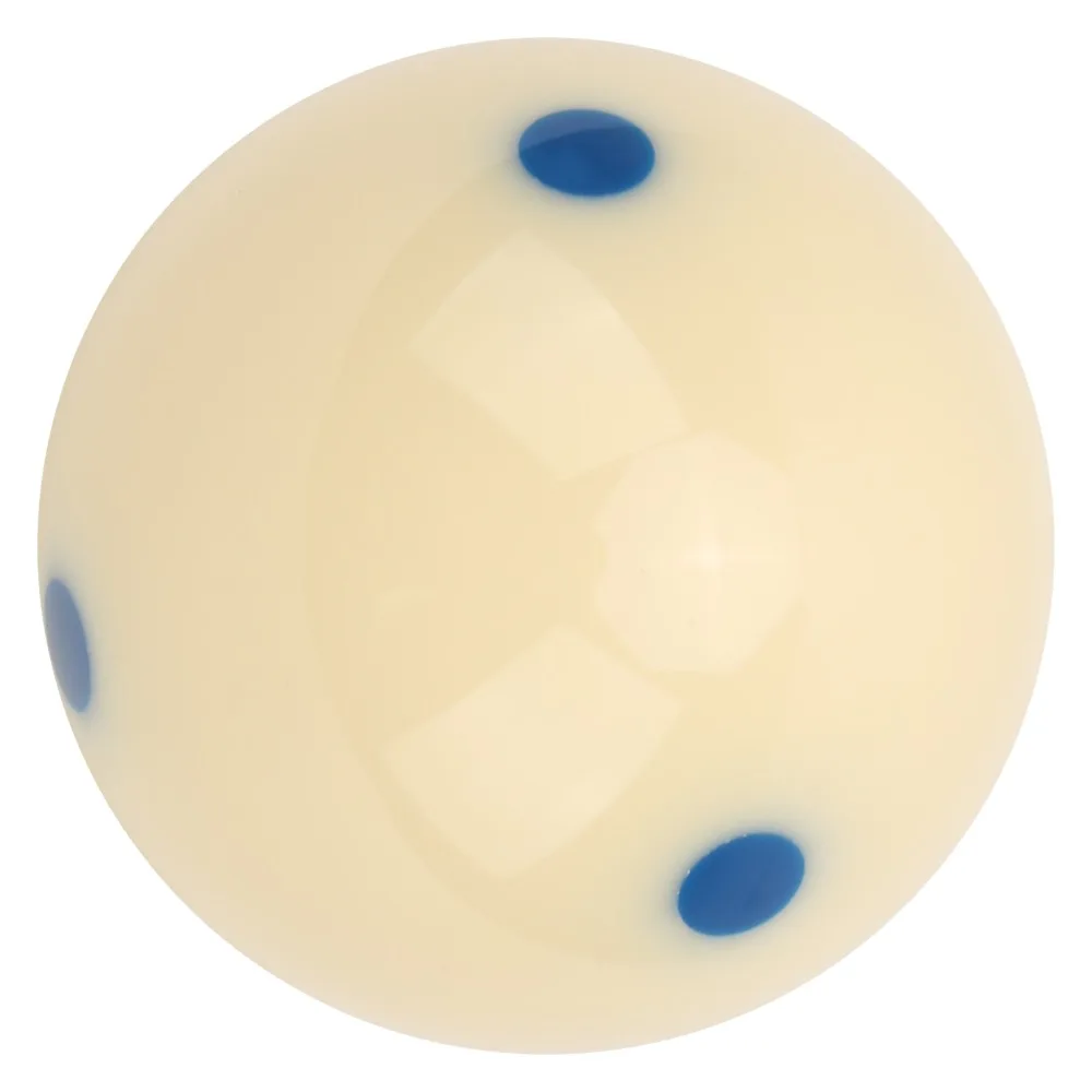 Bola billar de entrenamiento azul y blanca con puntos - imagen 5