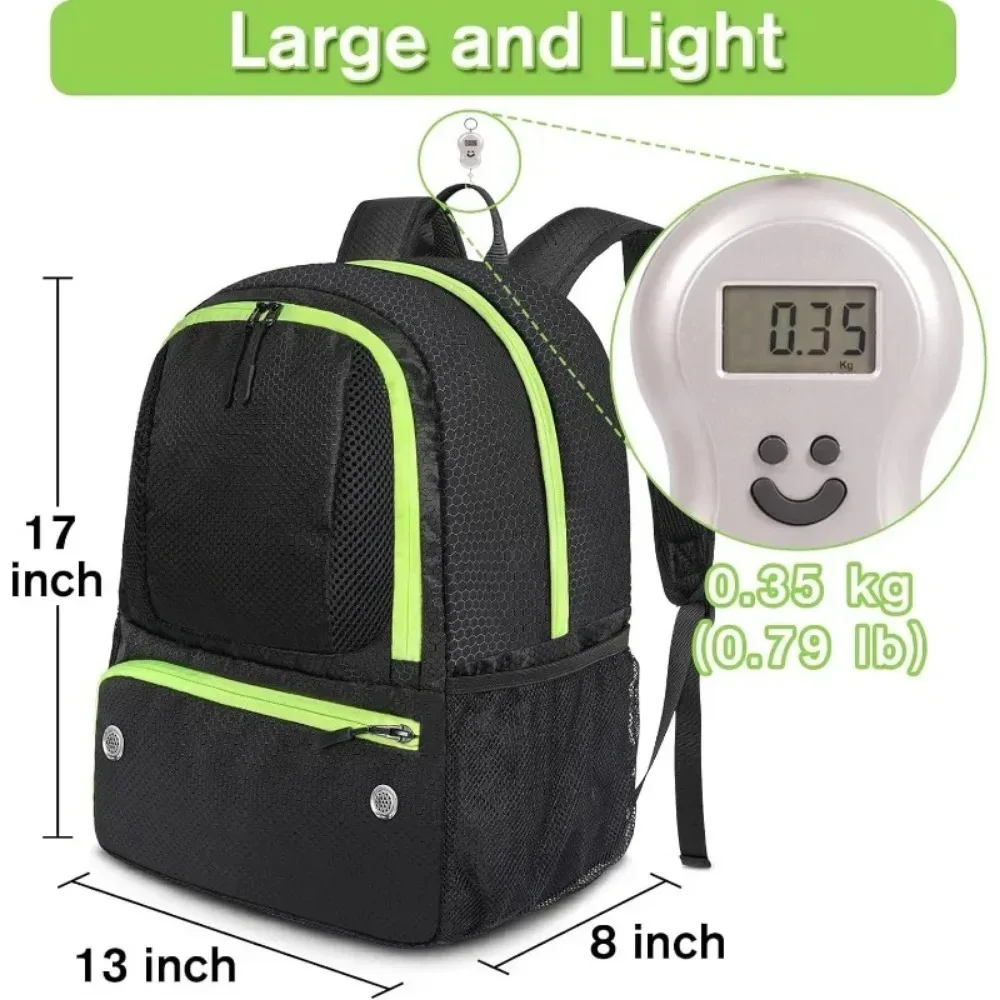 Bolsa fútbol impermeable con soporte pelota y compartimento zapatos - imagen 3