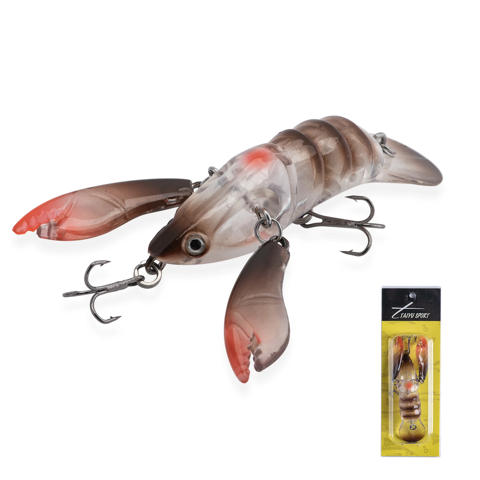 Goture Crayfish crankbait duro con garra móvil y bola de sonido - imagen 4