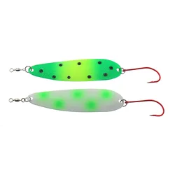 Señuelo metálico con cuchara giratoria para pesca – anzuelo simple