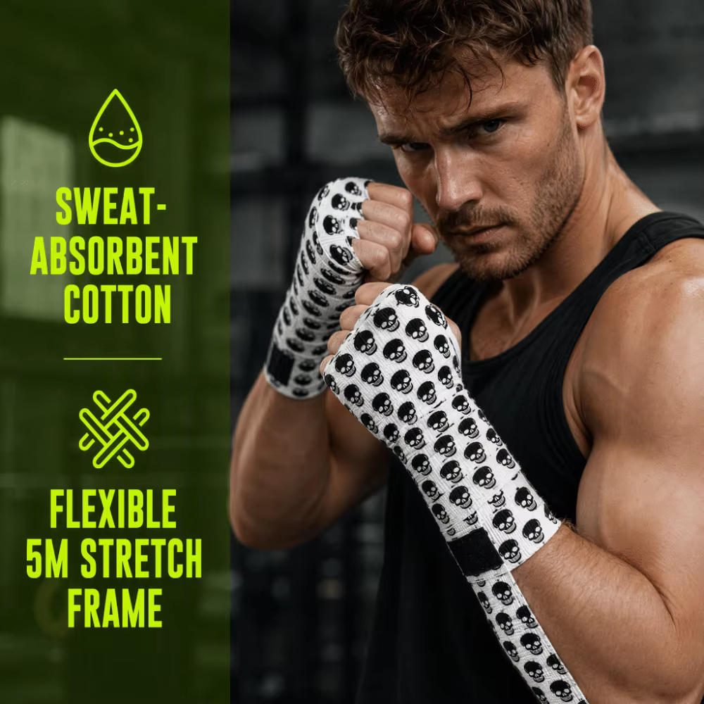 Vendas de Boxeo 5M Estampadas – Tejido Elástico Absorbente - imagen 4