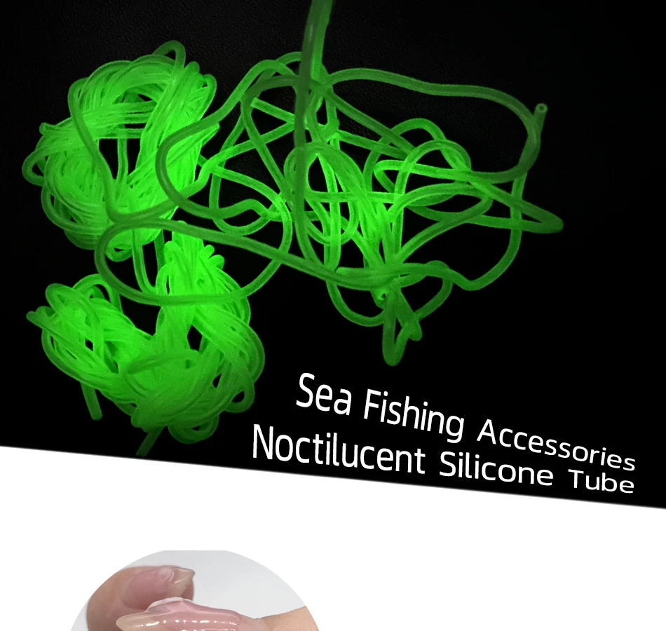 Tubo luminoso de silicona verde enrollado