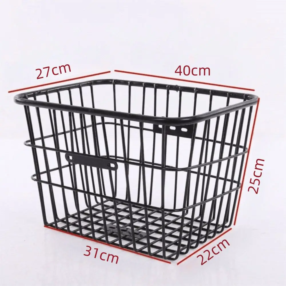 Cesta trasera de metal para bicicleta de montaje trasero - imagen 4