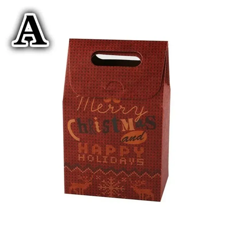 Cajas de regalo de papel para dulces de Navidad hechas a mano - imagen 5