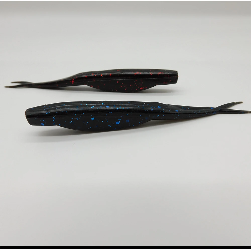 ESFISHING Super Fluke Señuelo vinilo cola de aguja para lucio