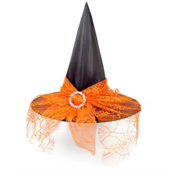 Sombrero de Bruja de Encaje para Cosplay y Halloween