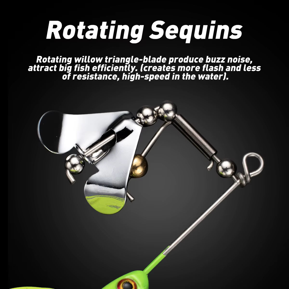 Buzzbait Wobbler 10cm – Señuelo giratorio para lubina y lucio - imagen 2